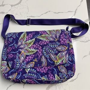 Vera Bradley Vibrant Purple Floral Crossbody Bag